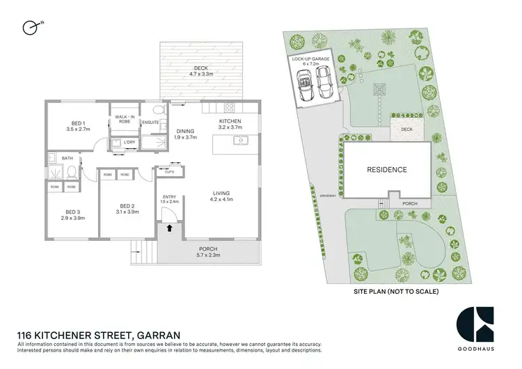 Floorplan of Homely house listing, 116 Kitchener Street, Garran ACT 2605