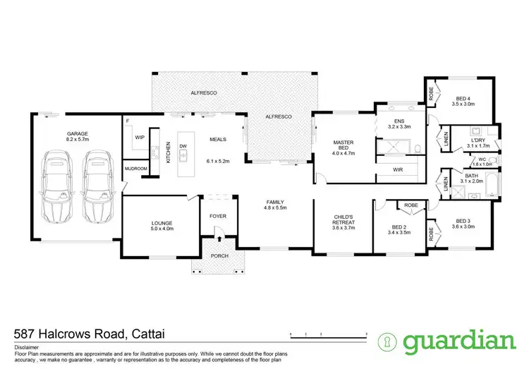 Floorplan of Homely rural property listing, 587 Halcrows Road, Cattai NSW 2756
