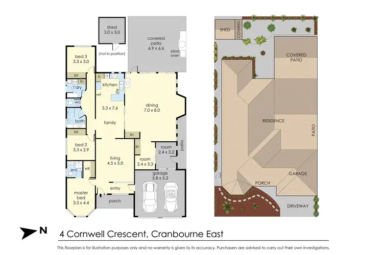 Floorplan of Homely house listing, 4 Cornwell Crescent, Cranbourne East VIC 3977
