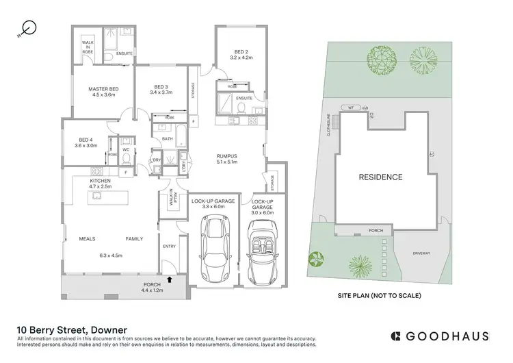 Floorplan of Homely house listing, 10 Berry Street, Downer ACT 2602