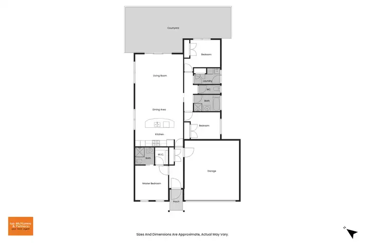 Floorplan of Homely townhouse listing, 2/136 Halloran Drive, Jerrabomberra NSW 2619