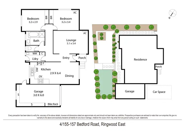 Floorplan of Homely unit listing, 4/155-157 Bedford Road, Ringwood East VIC 3135