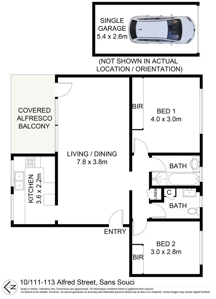 Floorplan of Homely apartment listing, 10/111-113 Alfred Street, Sans Souci NSW 2219