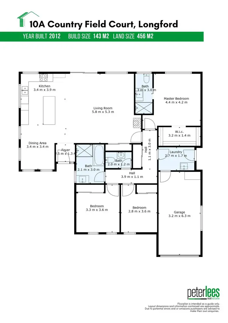 Floorplan of Homely house listing, 10A Country Field Court, Longford TAS 7301