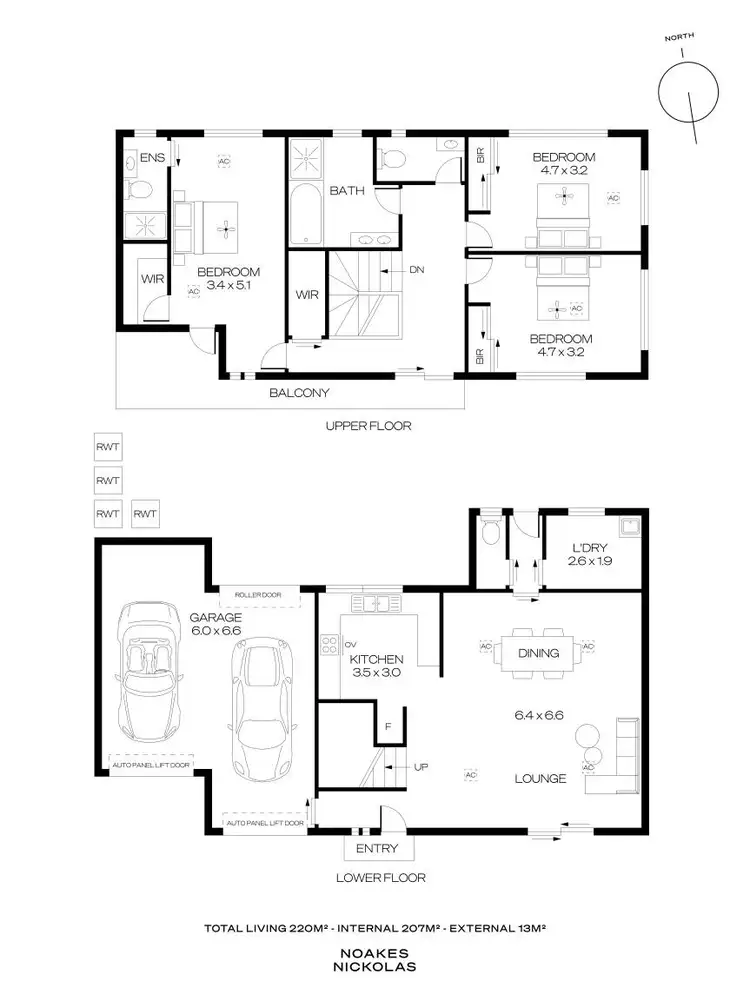 Floorplan of Homely townhouse listing, 2/5 Kevin Road, Modbury SA 5092