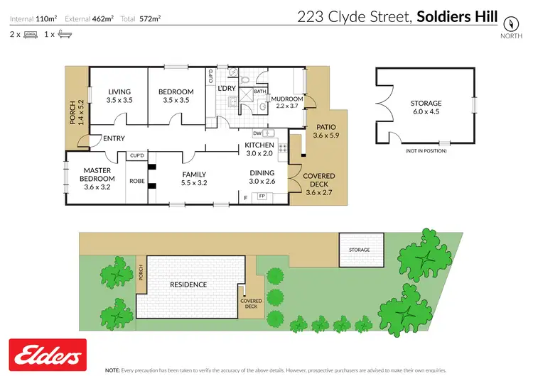 Floorplan of Homely house listing, 223 Clyde Street, Soldiers Hill VIC 3350