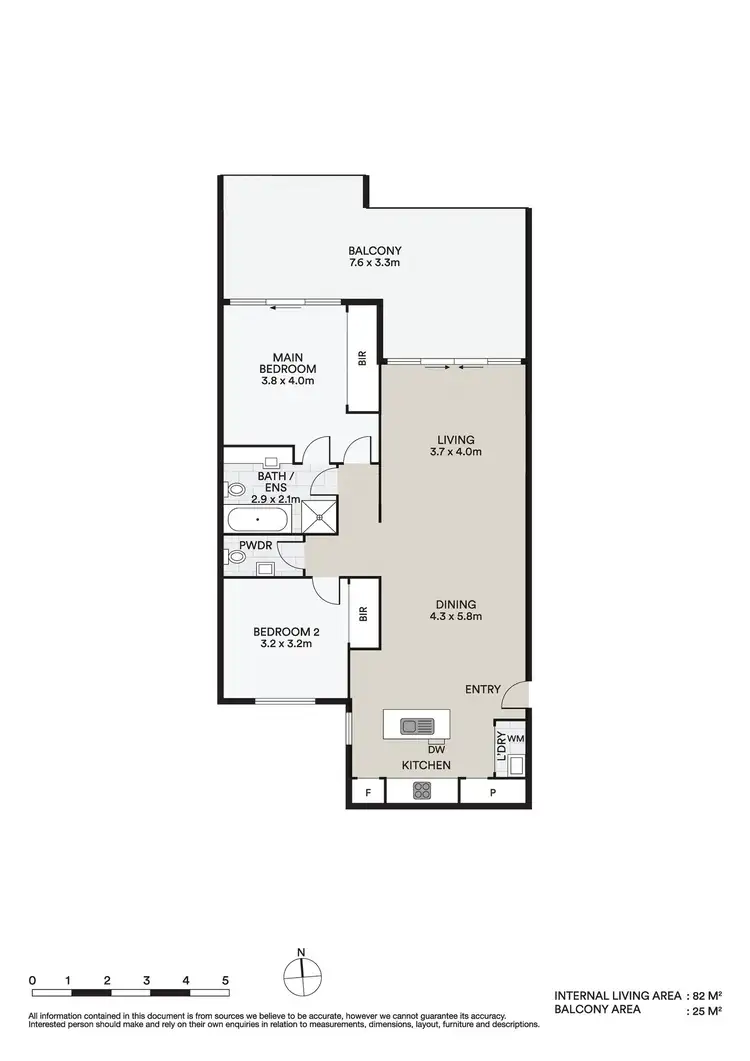 Floorplan of Homely apartment listing, 203/416-420 Ferntree Gully Road, Notting Hill VIC 3168