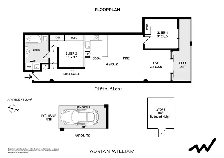 Floorplan of Homely apartment listing, 503/1 Missenden Road, Camperdown NSW 2050