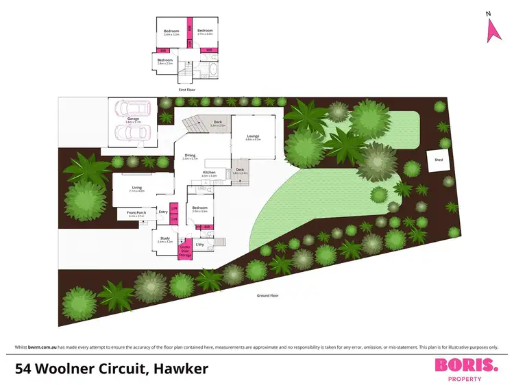 Floorplan of Homely house listing, 54 Woolner Circuit, Hawker ACT 2614