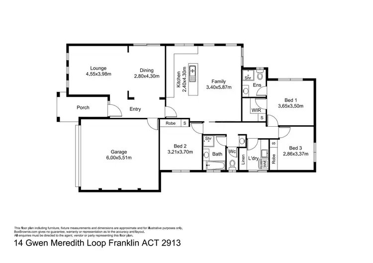Floorplan of Homely house listing, 14 Gwen Meredith Loop, Franklin ACT 2913