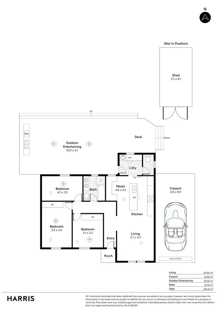 Floorplan of Homely house listing, 11 Tarnham Road, Seacombe Heights SA 5047