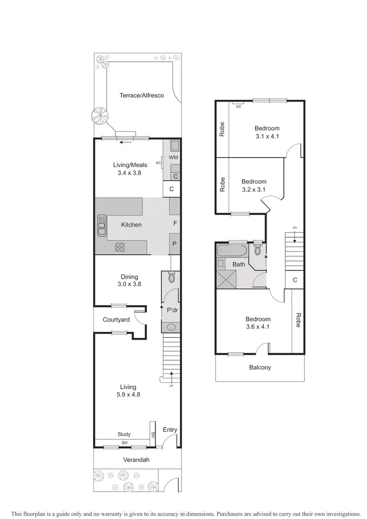 Floorplan of Homely house listing, 43 Evans Street, Port Melbourne VIC 3207