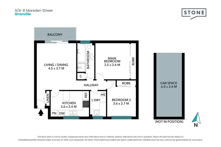 Floorplan of Homely unit listing, 9/6-8 Marsden Street, Granville NSW 2142