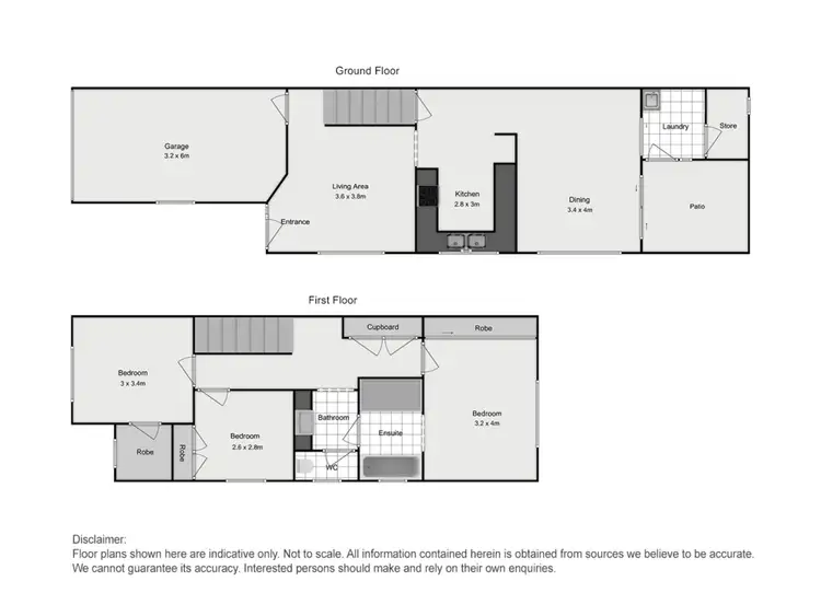 Floorplan of Homely townhouse listing, 26B Crammond Boulevard, Caringbah NSW 2229