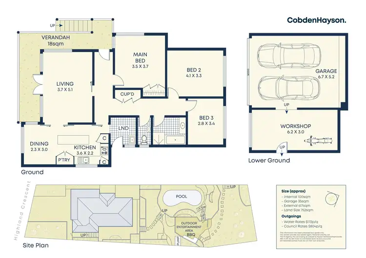 Floorplan of Homely house listing, 50 Highland Crescent, Earlwood NSW 2206