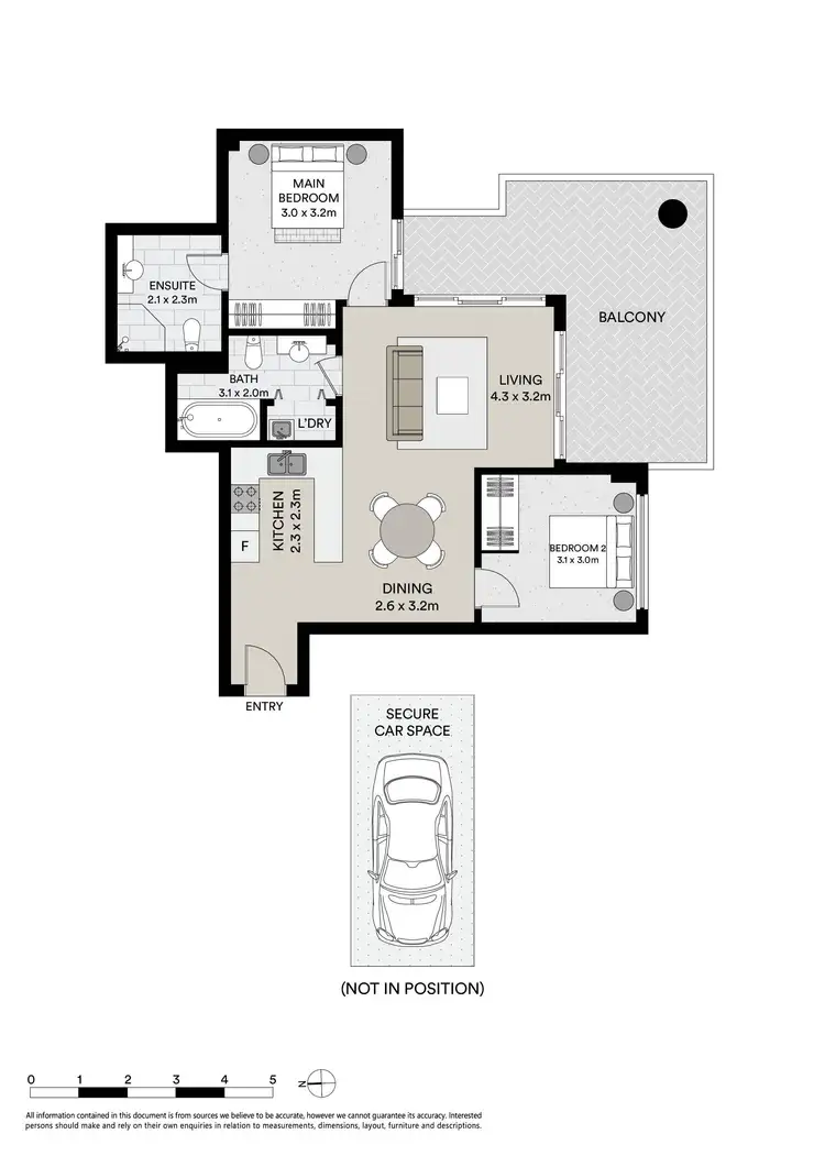 Floorplan of Homely apartment listing, 703/12-16 Romsey Street, Waitara NSW 2077