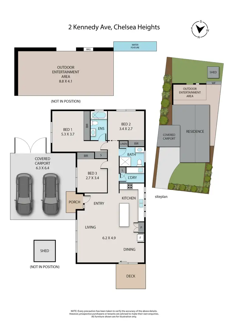 Floorplan of Homely house listing, 2 Kennedy Avenue, Chelsea Heights VIC 3196