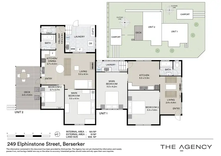 Floorplan of Homely semi-detached listing, 249 Elphinstone Street, Koongal QLD 4701
