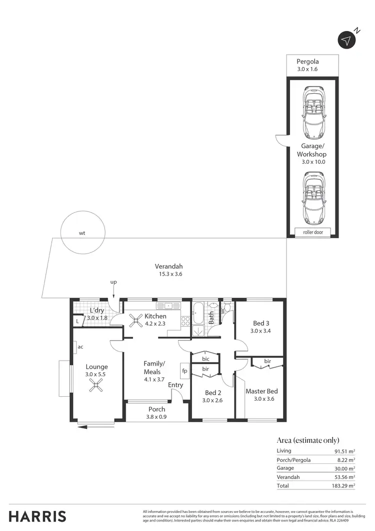 Floorplan of Homely house listing, 3 Helen Avenue, Aldinga Beach SA 5173