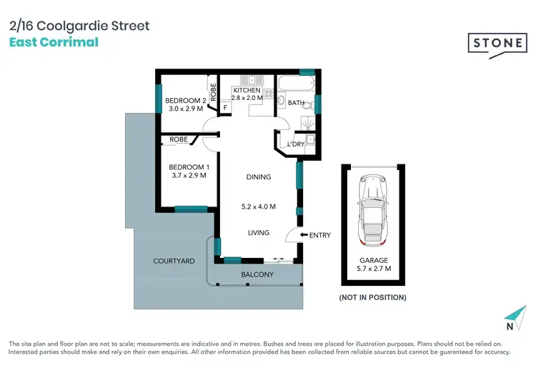 Floorplan of Homely apartment listing, 2/16 Coolgardie Street, East Corrimal NSW 2518