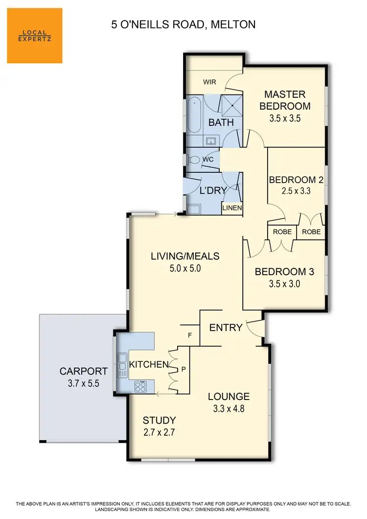 Floorplan of Homely house listing, 5 O'neills Road, Melton VIC 3337