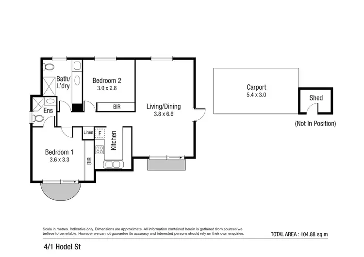 Floorplan of Homely unit listing, 4/1 Hodel Street, Rosslea QLD 4812