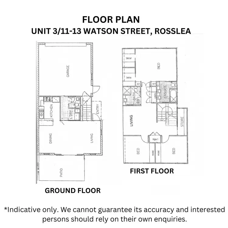 Floorplan of Homely townhouse listing, 3/11-13 Watson Street, Rosslea QLD 4812