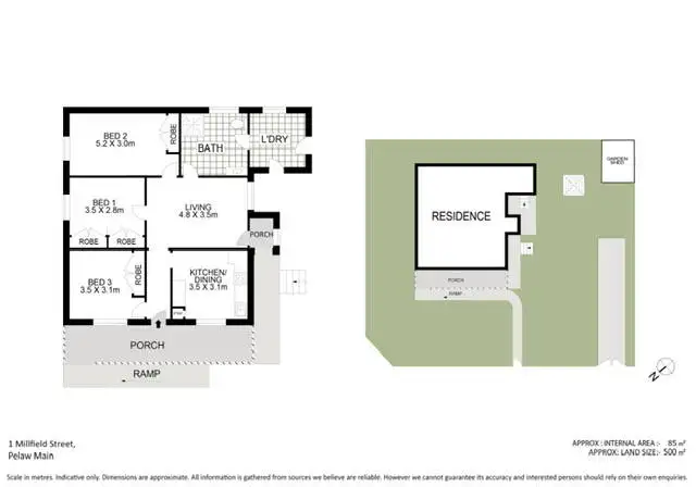 Floorplan of Homely house listing, 1 Millfield Street, Pelaw Main NSW 2327