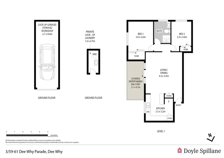 Floorplan of Homely apartment listing, 3/59-61 Dee Why Parade, Dee Why NSW 2099