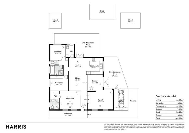 Floorplan of Homely house listing, 8 Heather Drive, Coromandel Valley SA 5051