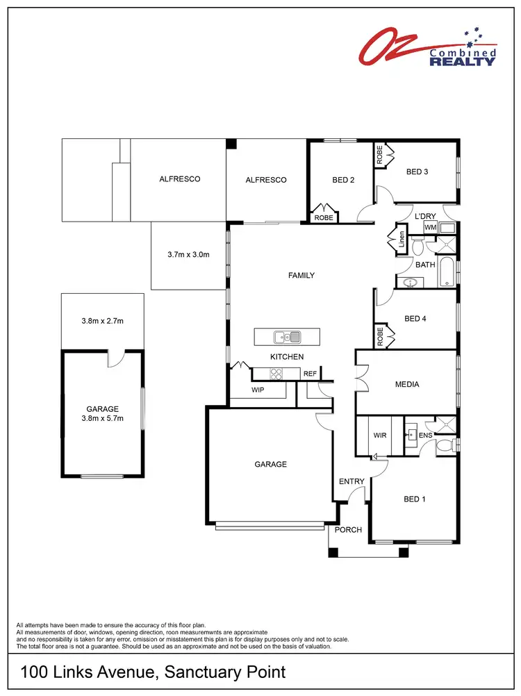 Floorplan of Homely house listing, 100 Links Avenue, Sanctuary Point NSW 2540