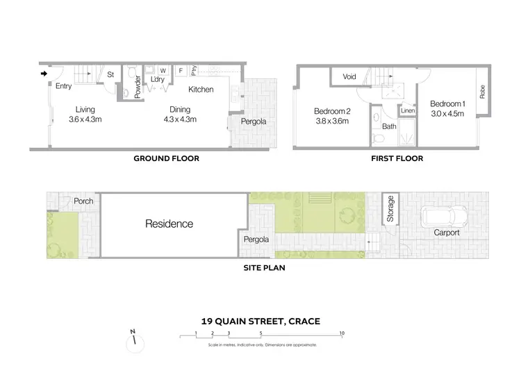 Floorplan of Homely terrace listing, 19 Quain Street, Crace ACT 2911