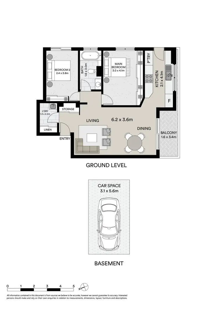 Floorplan of Homely apartment listing, 3/3 Moate Avenue, Brighton-Le-Sands NSW 2216