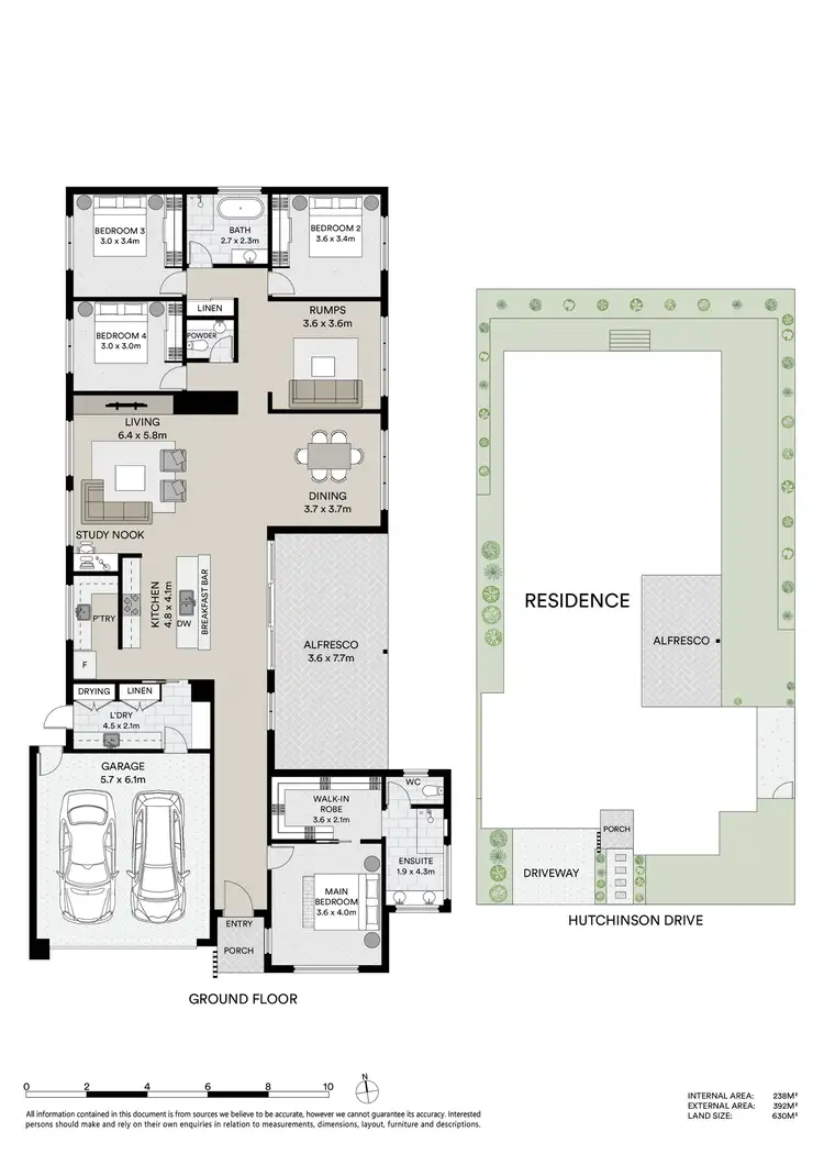 Floorplan of Homely house listing, 20 Hutchinson Drive, Lucas VIC 3350
