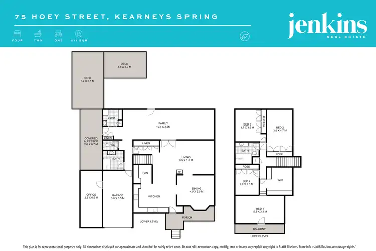 Floorplan of Homely house listing, 75 Hoey Street, Kearneys Spring QLD 4350