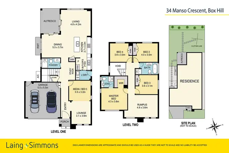 Floorplan of Homely house listing, 34 Manso Cres, Box Hill NSW 2765