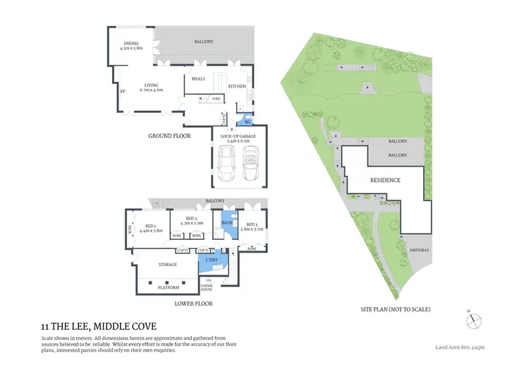 Floorplan of Homely house listing, 11 The Lee, Middle Cove NSW 2068