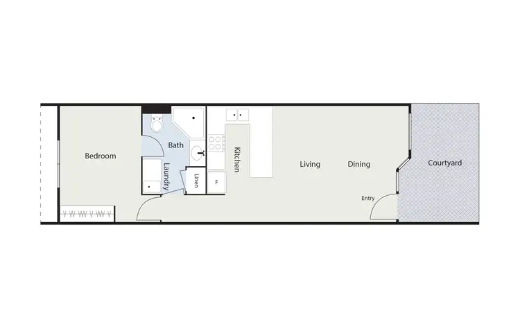Floorplan of Homely unit listing, 21a/12 Albermarle Place, Phillip ACT 2606