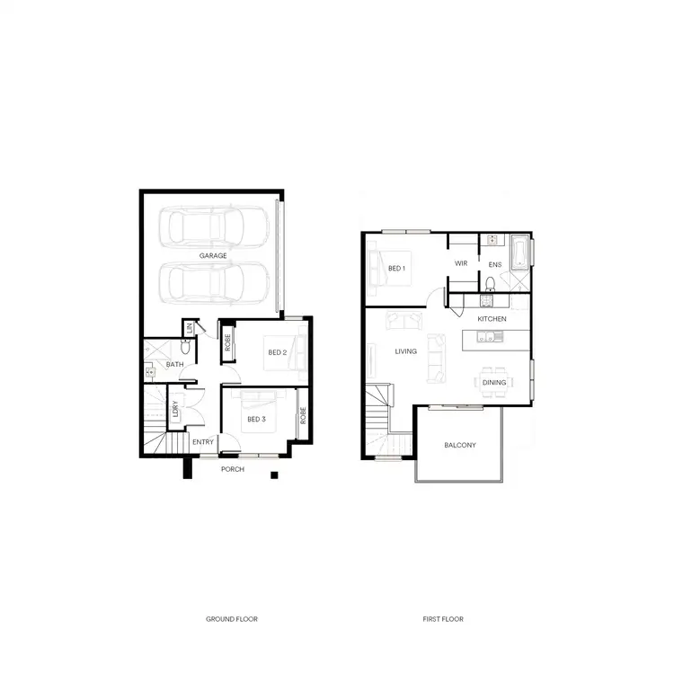 Floorplan of Homely townhouse listing, Lot 334 Easton Street, Officer VIC 3809