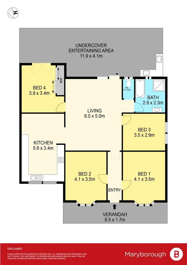 Floorplan of Homely house listing, 2 Kennedy Street, Maryborough VIC 3465