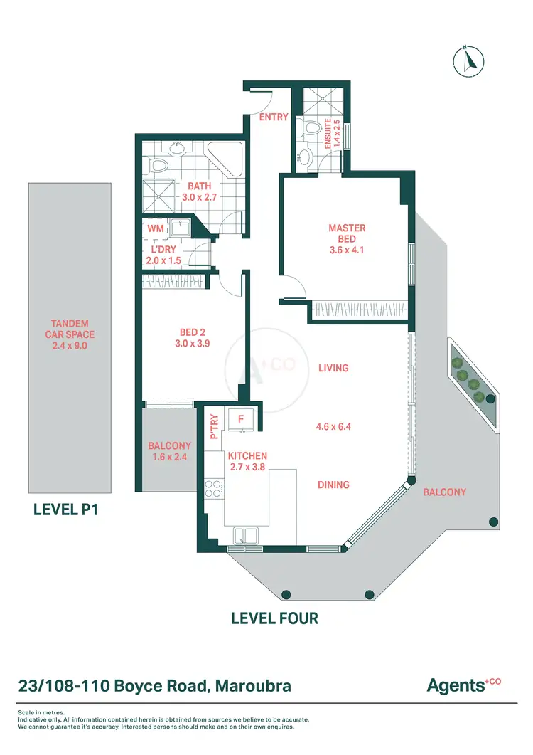 Floorplan of Homely apartment listing, 23/108 Boyce Road, Maroubra NSW 2035