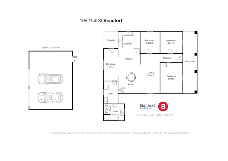 Floorplan of Homely house listing, 108 Neill Street, Beaufort VIC 3373