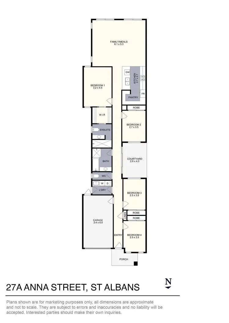 Floorplan of Homely house listing, 27A Anna Street, St Albans VIC 3021