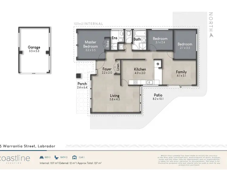 Floorplan of Homely house listing, 15 Warratina Street, Labrador QLD 4215