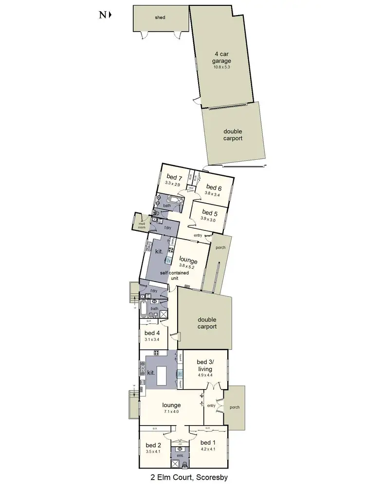 Floorplan of Homely house listing, 2 Elm Court, Scoresby VIC 3179