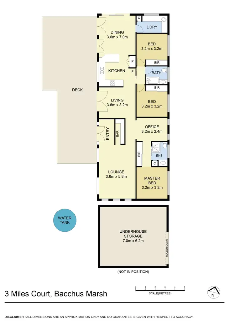 Floorplan of Homely house listing, 3 Miles Court, Bacchus Marsh VIC 3340