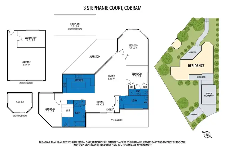 Floorplan of Homely house listing, 3 Stephanie Court, Cobram VIC 3644
