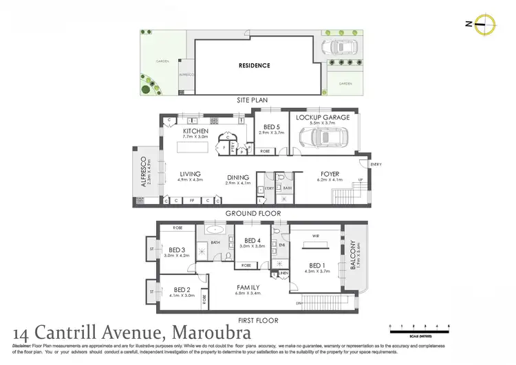 Floorplan of Homely house listing, 14 Cantrill Avenue, Maroubra NSW 2035