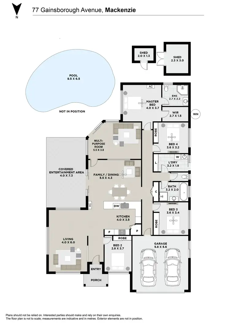 Floorplan of Homely house listing, 77 Gainsborough Avenue, Mackenzie QLD 4156