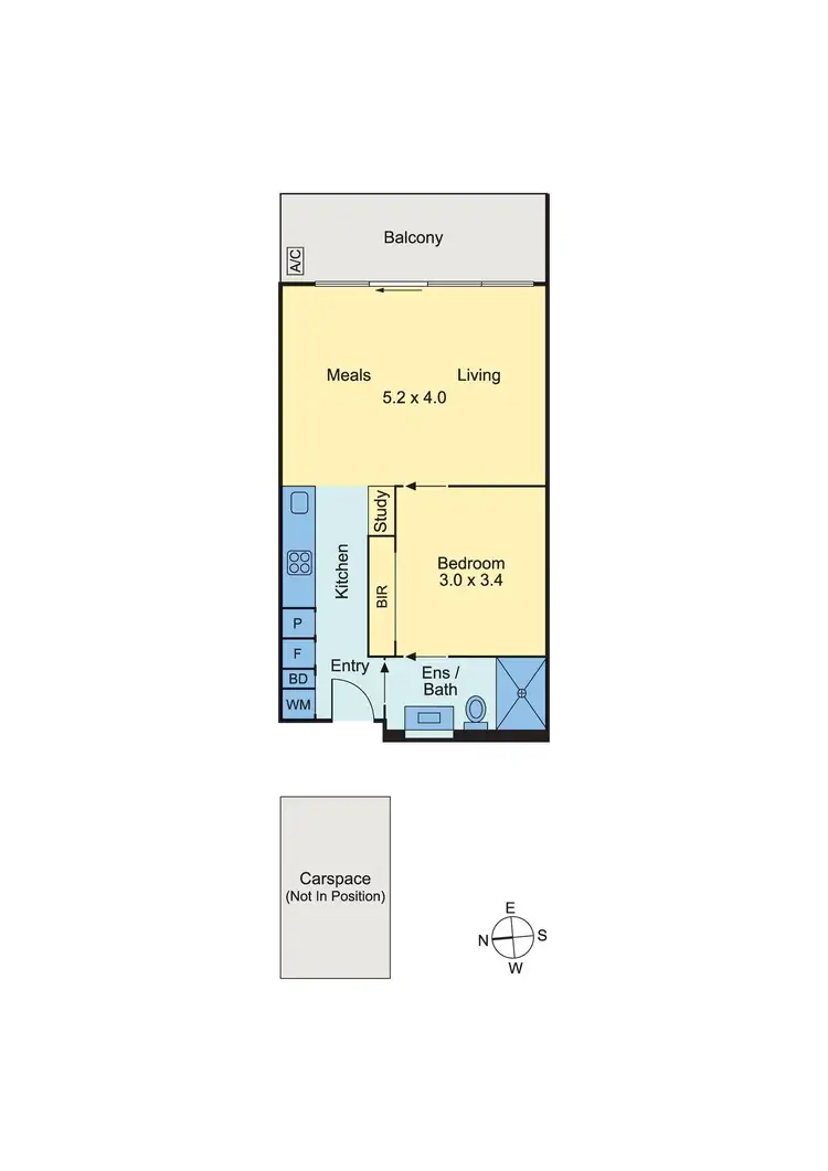 Floorplan of Homely apartment listing, 104/64 Wests Road, Maribyrnong VIC 3032